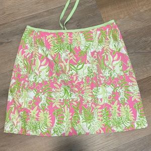 White Tag Vintage Lilly Pulitzer Lion sleeps tonight skirt Sz 12